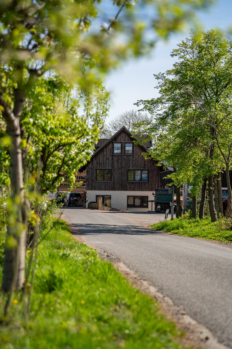 Straße zum Sägewerk Geisler